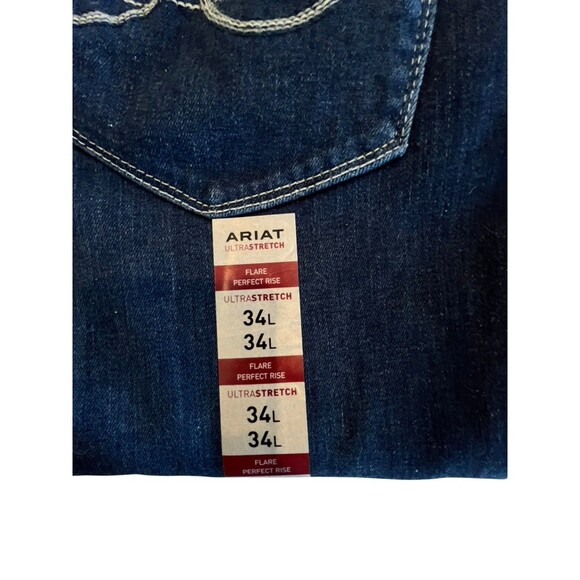 Ariat Jeans NEW with TAGS Womens Sz 34L Ultra Stretch Perfect Rise Katie Flare - Picture 8 of 12
